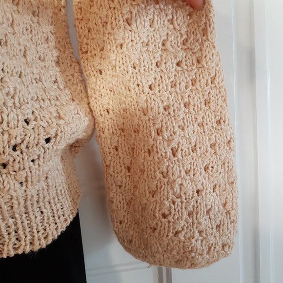 VIVIENNE POY Rare Vintage Hand-Knit Sweater sz S - Picture 4 of 11